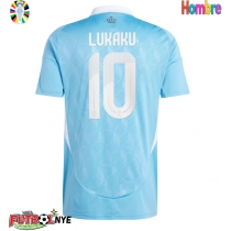 Camiseta Bélgica Romelu Lukaku #10 Visitante Equipación Eurocopa 2024 manga corta